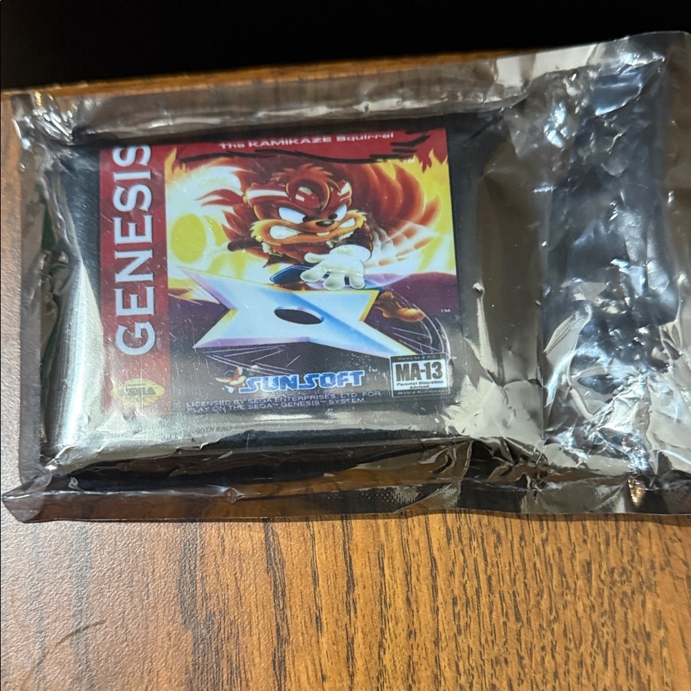 Zero the Kamikaze Squirrel NTSC-USA Sega Mega Drive Genesis video game console